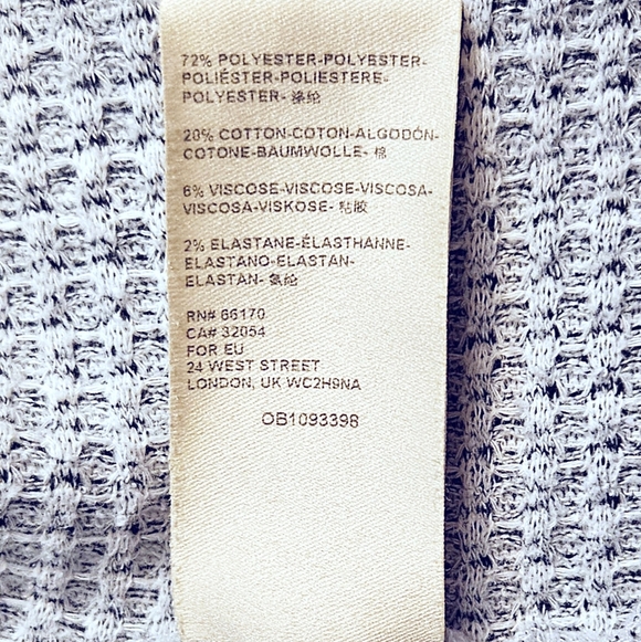 Maeve Anthropologie Oversized Gray Waffle Knit Poncho Shawl Comfy Cardigan Med - Picture 5 of 5